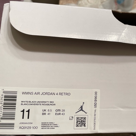 **SOLD**Nike Air Jordan Retro 4 Rasta - Picture 2 of 8